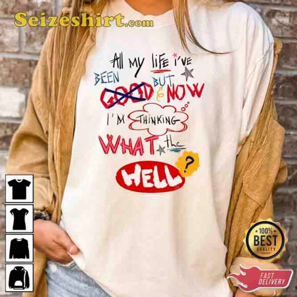 Avril Lavigne What the Hell Lyrics Shirt - Picture 1 of 1